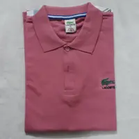 تیشرت جودون مردانه صورتی سایز xl  یقه دار  لاگوست lacoste