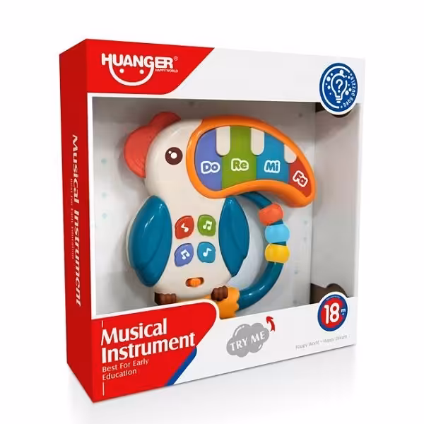 پیانو موزیکال مدل جغد هانگر huanger | سیسمونی بدو نی نی