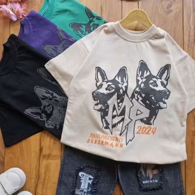 تیش رت وشلوارک جین پسرانه گرگ