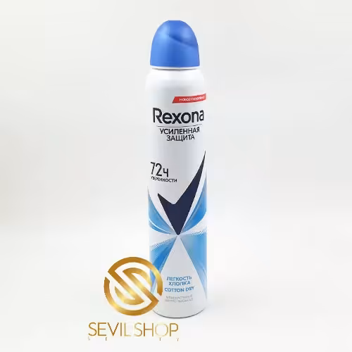 اسپری ضد تعریق زنانه رکسونا مدل Cotton Dry 72H روسی