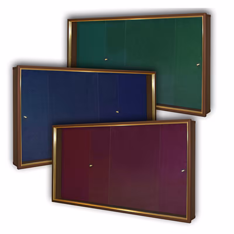 خرید تابلو اعلانات شیشه خور قاب فلزی مهرگان سایز 100 × 80 سانتی متر