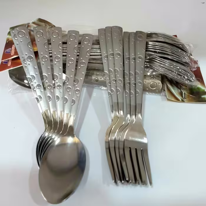قاشق چنگال طرح توپی