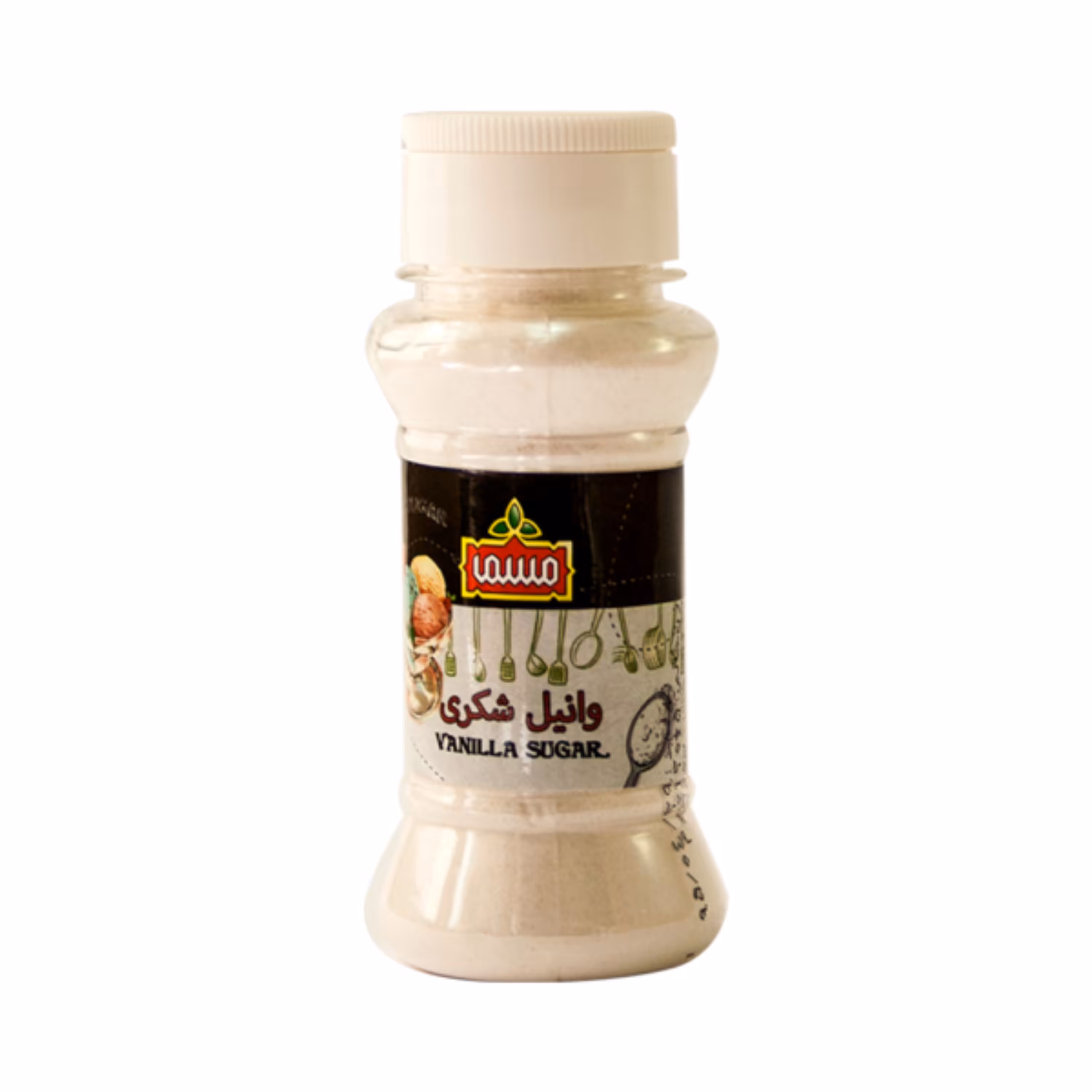 وانیل شکری مسما - 120 گرم قوطی پت