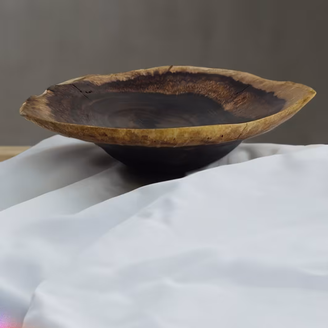 کاسه چوبی روستیک دست ساز مناسب برای شکلات خوری میوه خوری اردو خوردی و آجیل خوری