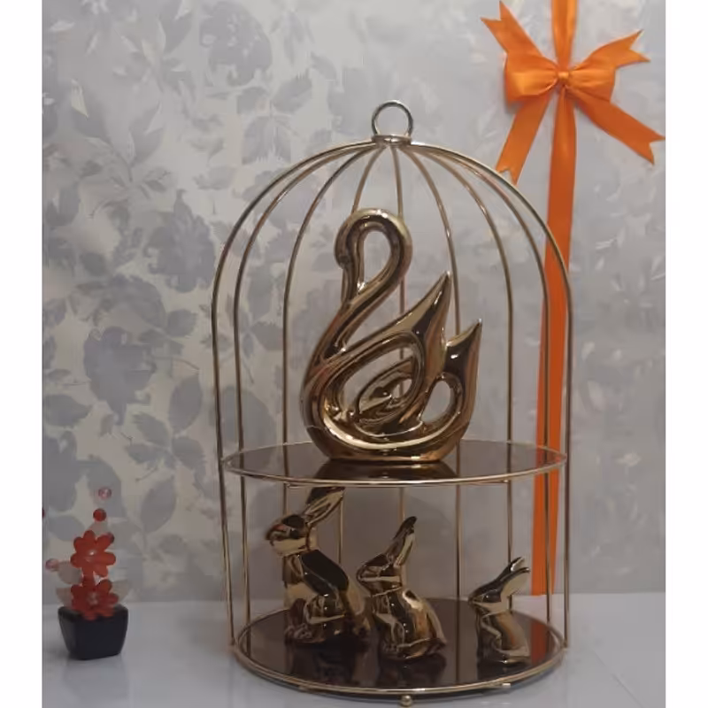 استند قفس دو طبقه 