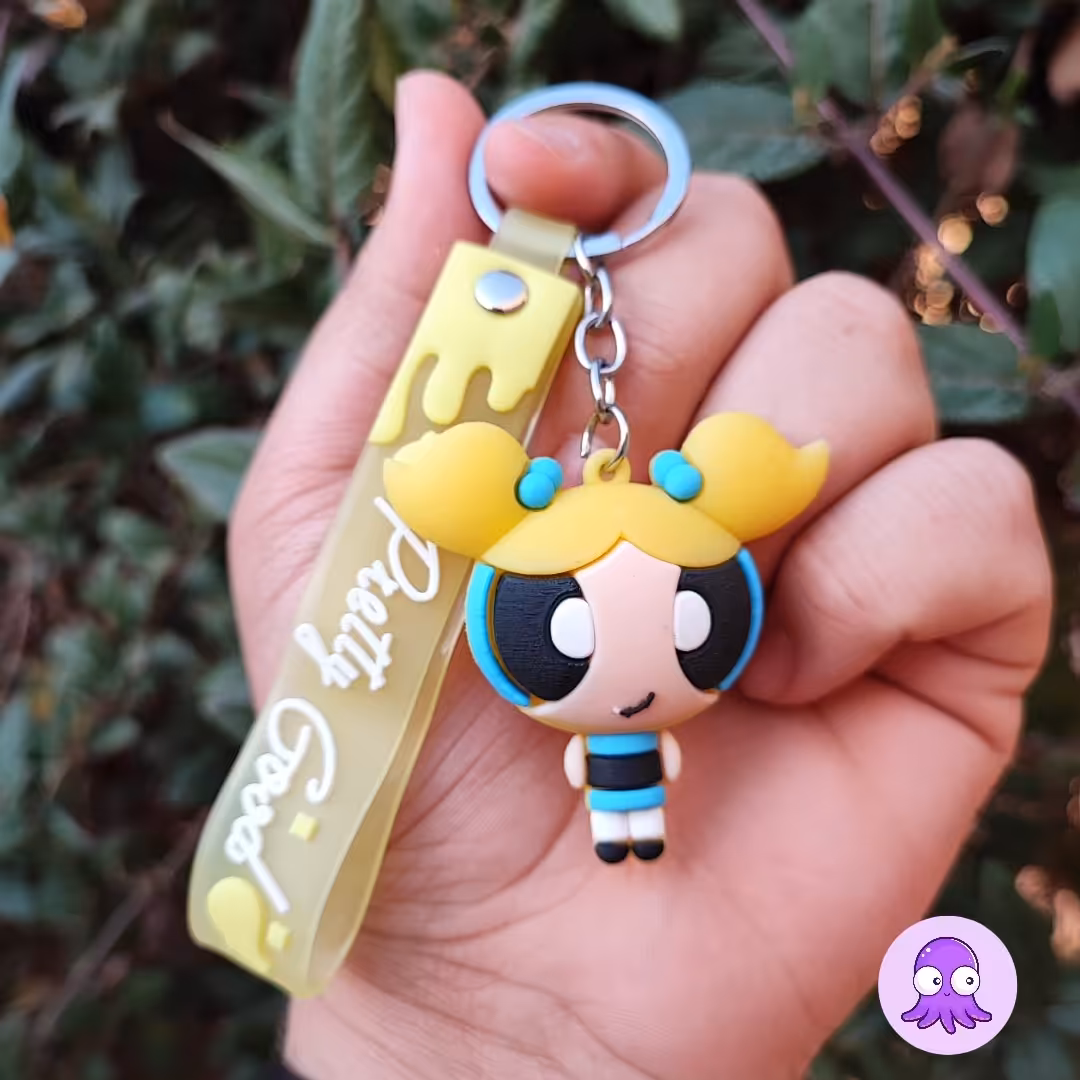 جاکلیدی سیلیکونی فانتزی طرح دختران نیرومند