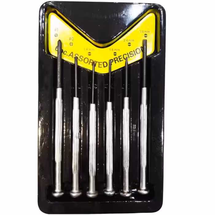 پیچ گوشتی ساعتی مجموعه 6 عددی