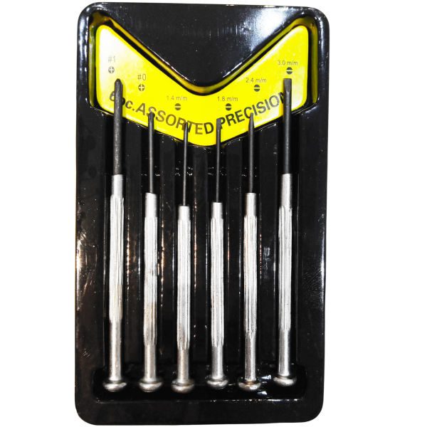 پیچ گوشتی ساعتی مجموعه 6 عددی