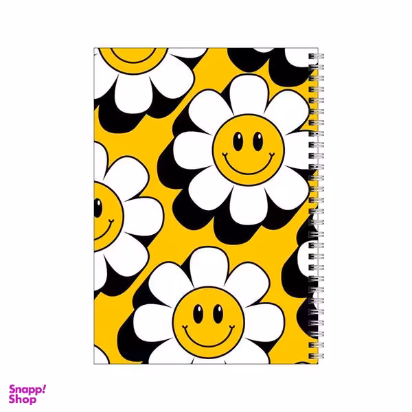 دفتر مشق 100 برگ بامبیلیپ طرح گل های خندان کد 6025064