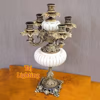 آباژور شمعدان رومیزی 5 شعله مدل بویکال