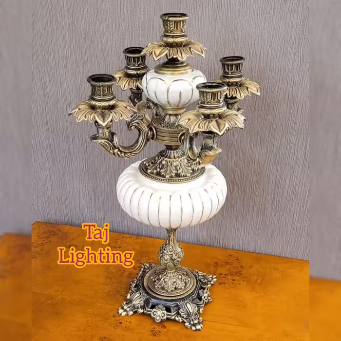 آباژور شمعدان رومیزی 5 شعله مدل بویکال