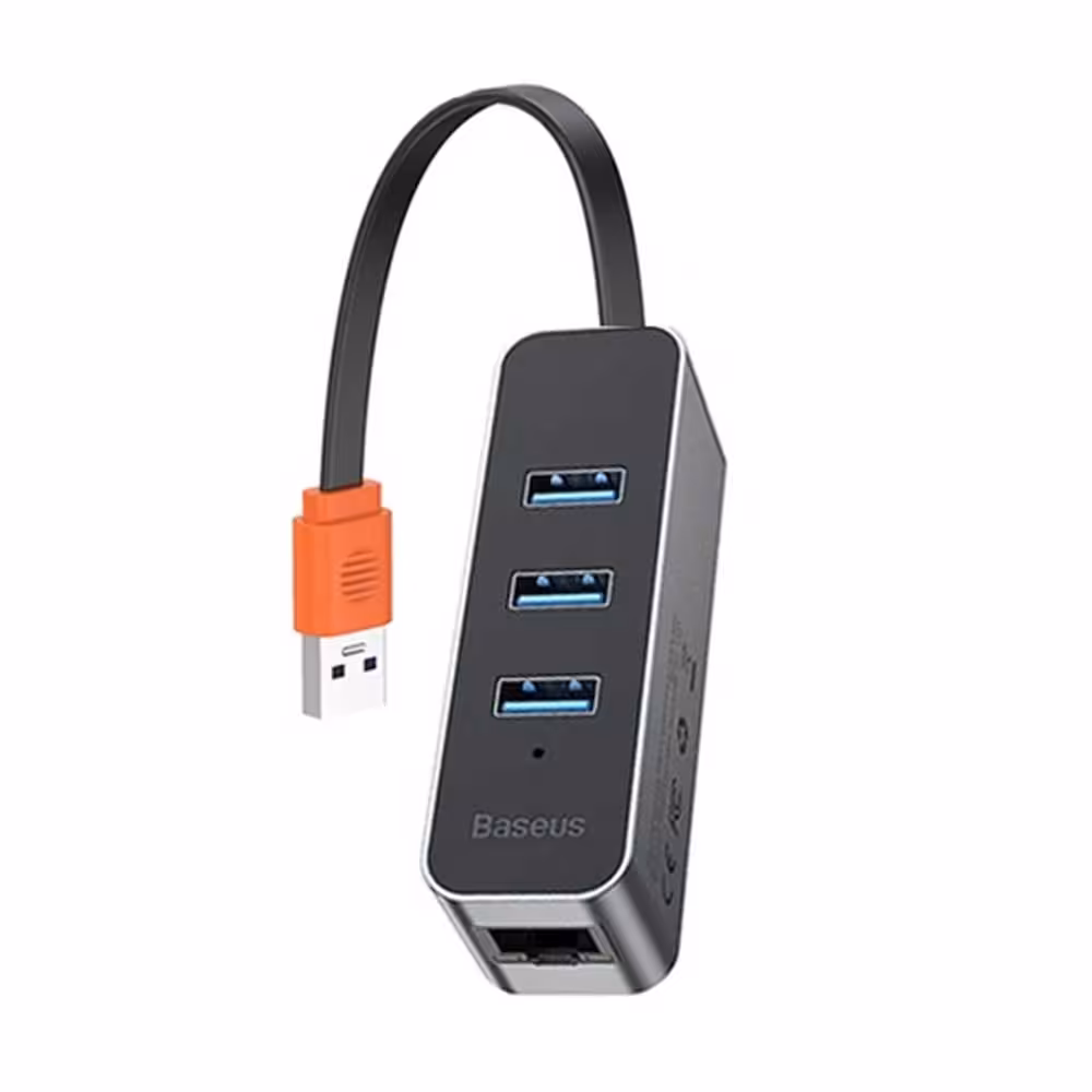 هاب 4 پورت باسئوس مدل Baseus CAHUB-AH0G 4 In 1 USB HUB