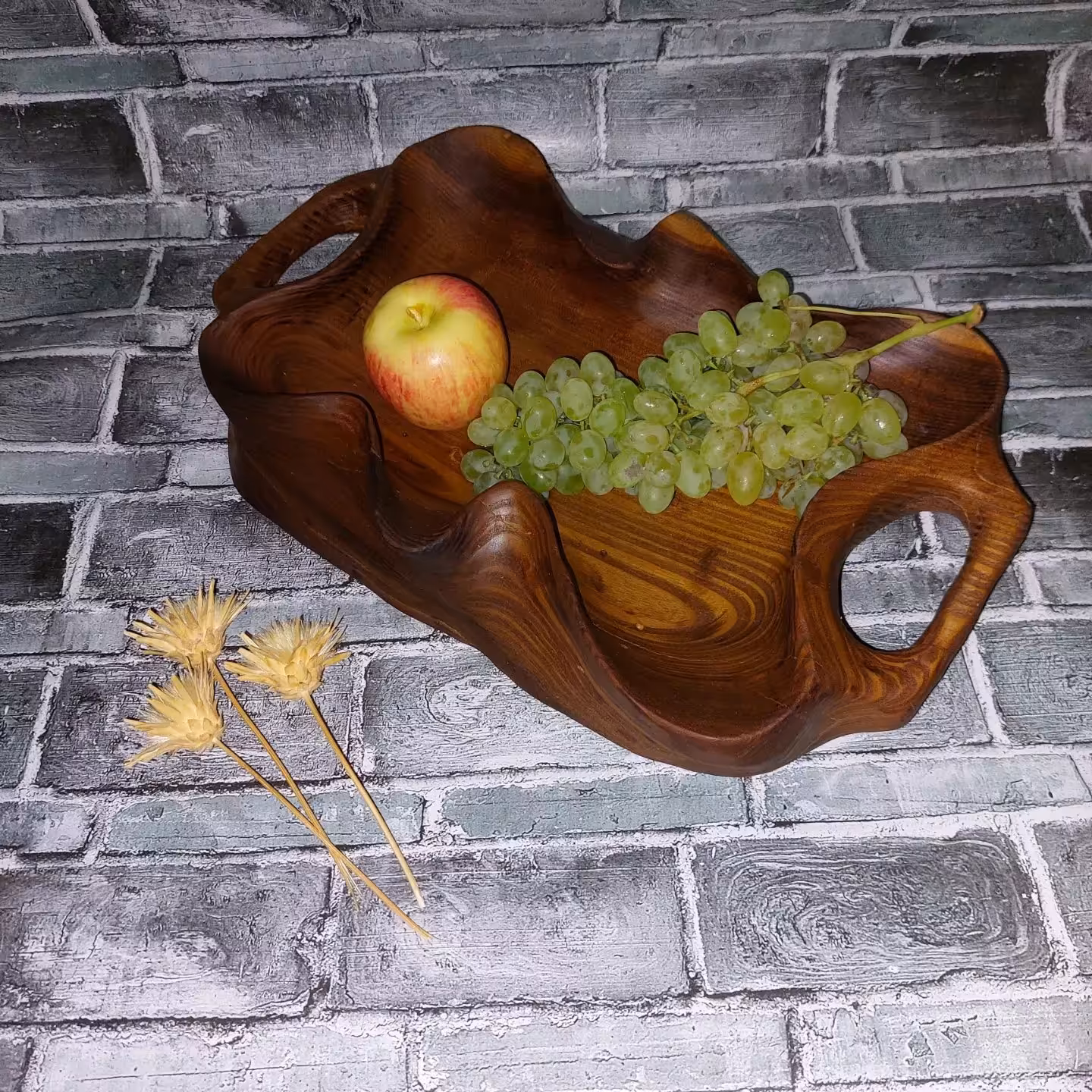 ظرف چوبی دسته دار مخصوص یلدا  کد 02