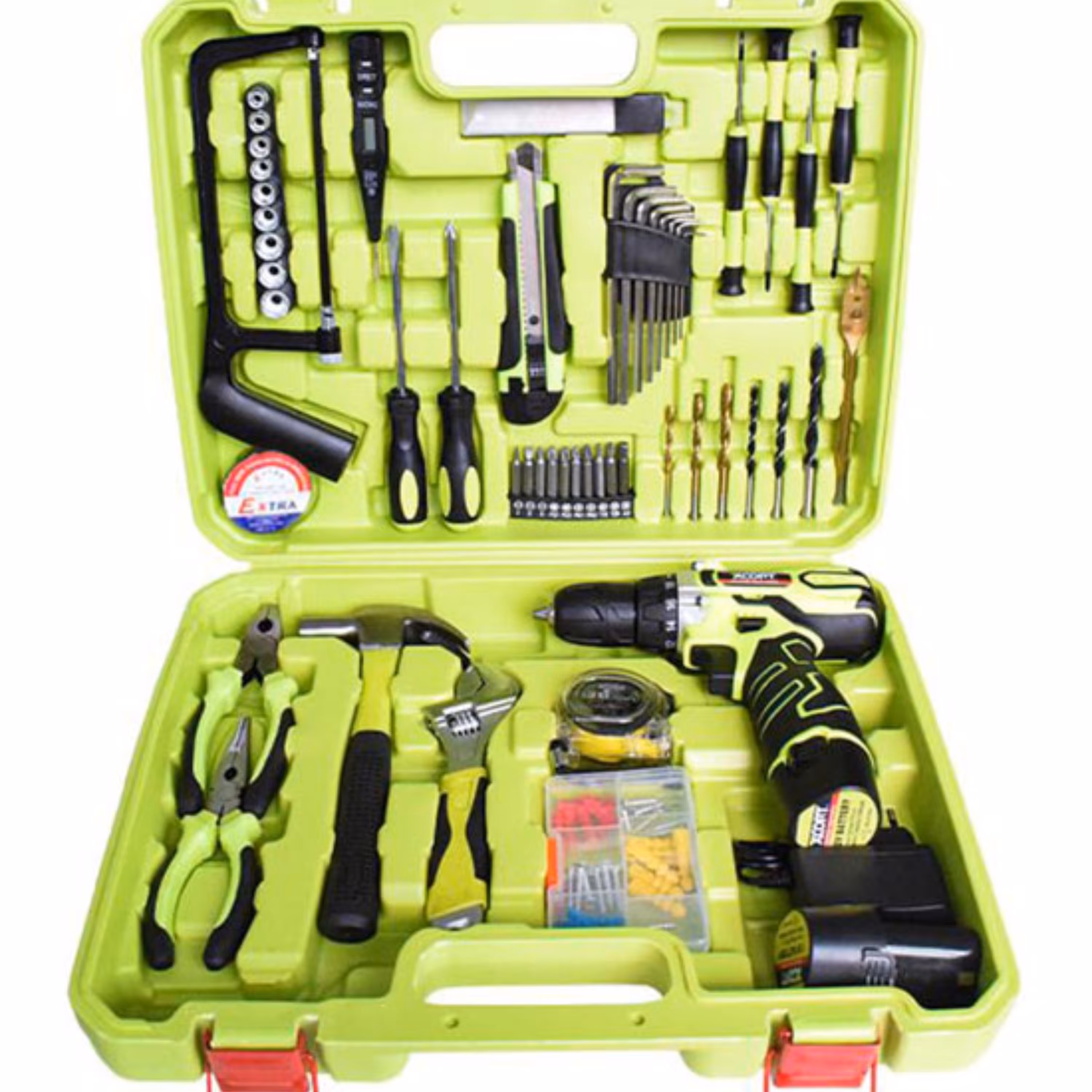 دریل شارژی ایکس کورت 12 ولت همراه با پک کامل وسایل مدل XCOM08-1252 (اصل)