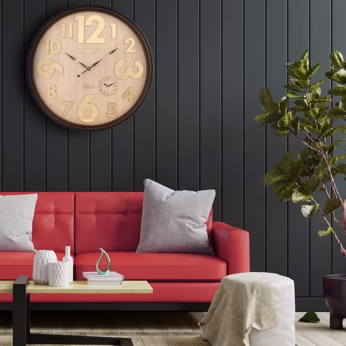 ساعت دیواری مرسدس (سایز 73) (مرسدس)