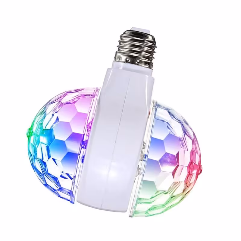 لامپ 6 وات مدل رقص نور گردان دو طرفه کد 6602 پایه E27