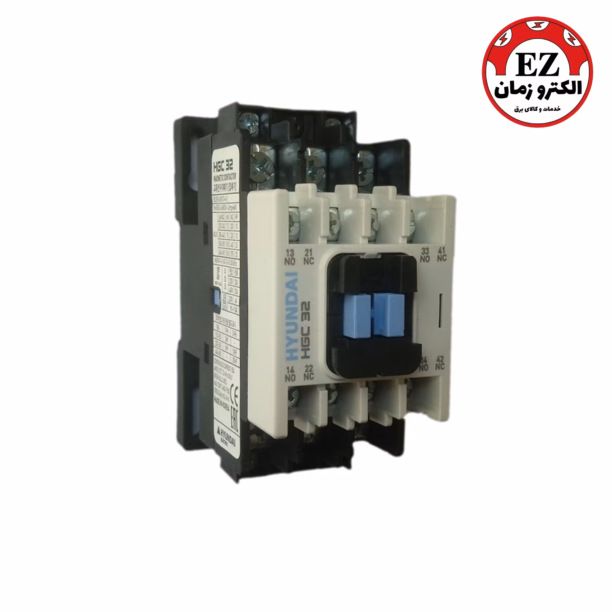 کنتاکتور 18 آمپر 7.5KW با بوبین 220VAC برند هیوندایی