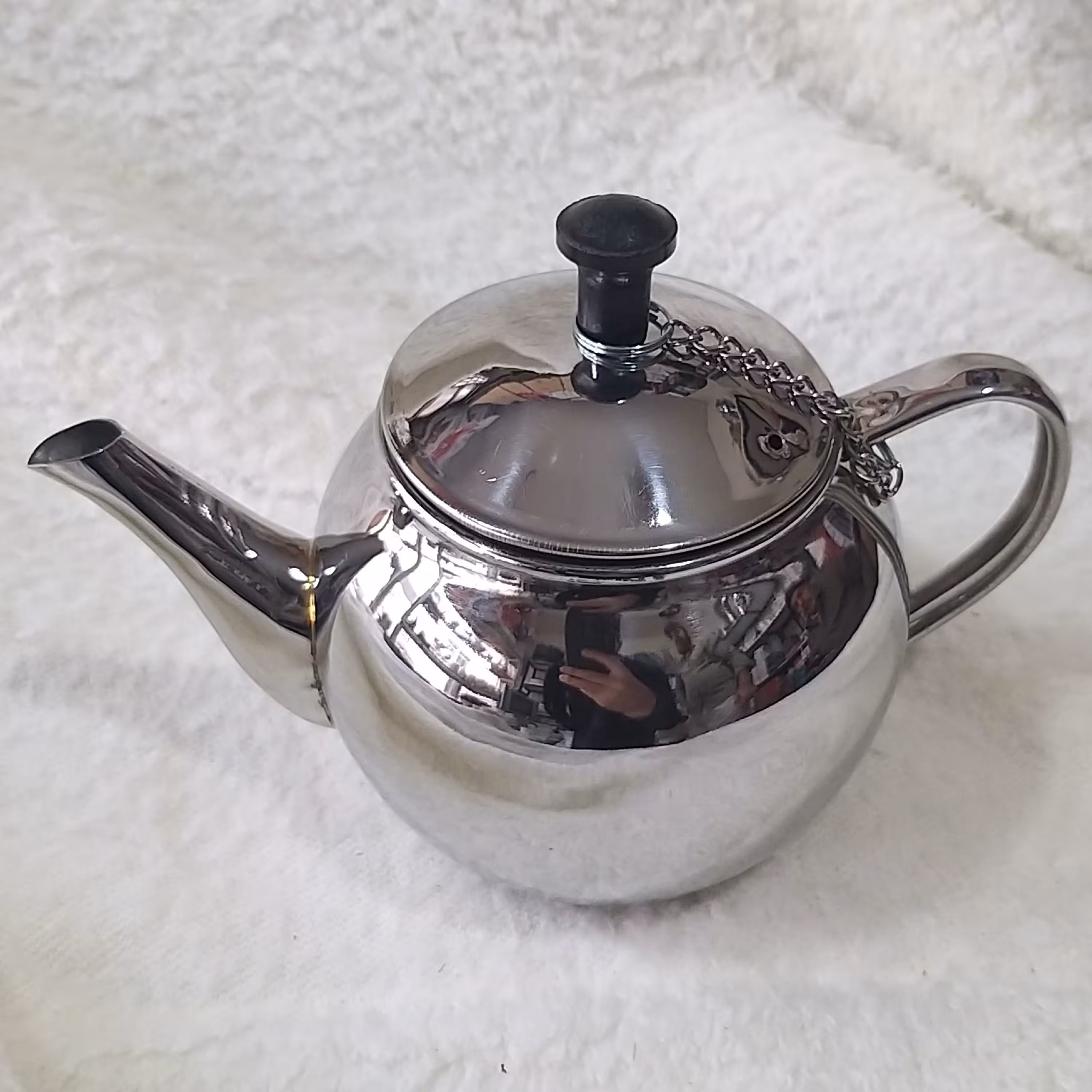 قوری استیل سایز متوسط 1لیتری