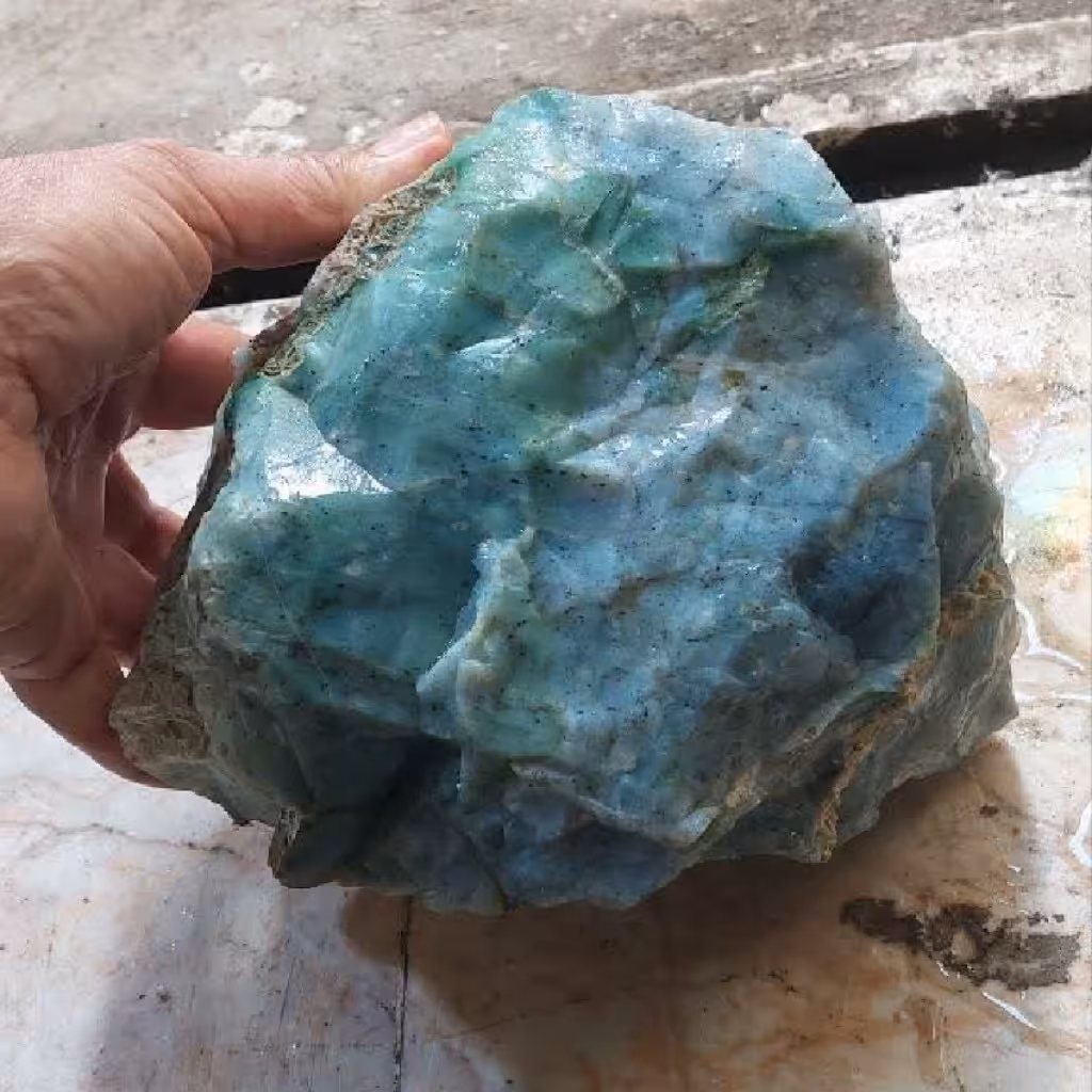 سنگ عقیق سبزآبی