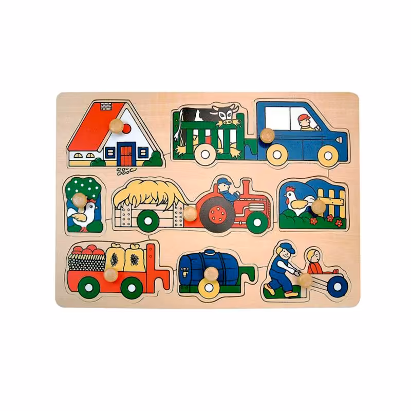 پازل چوبی طرح مزرعه مدل 0652