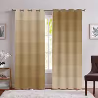 پرده پانچ رنگ کرم کد SA-4933