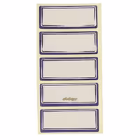 لیبل 60*24 میلی متری دور آبی