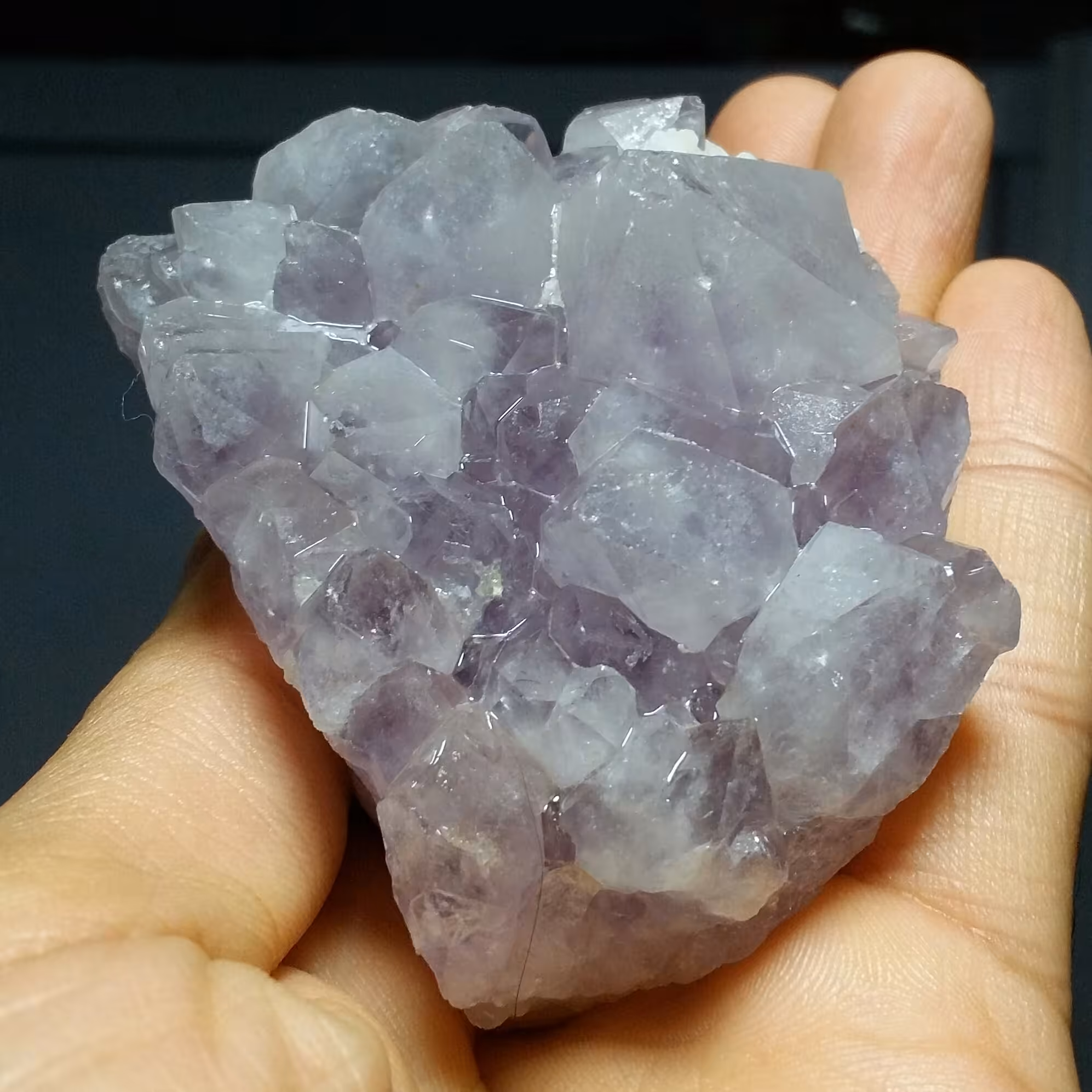 سنگ راف آمیتیس (آمتیس) بلور درشت پر رنگ وارداتی بسیار خاص و زیبا و کمیاب کد 10407