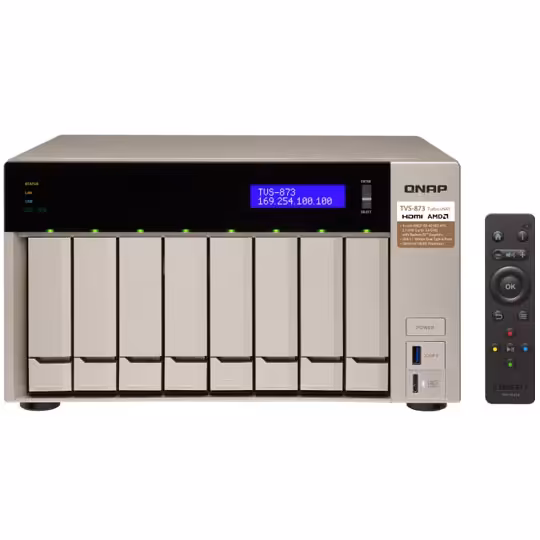 قیمت و خرید ذخيره ساز تحت شبکه کيونپ مدل TVS-873-64G | یاس ارتباط