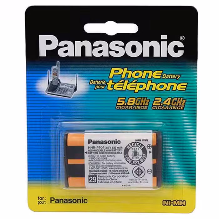 باتری تلفن بی سیم شارژی پاناسونیک مدل HHR-P104