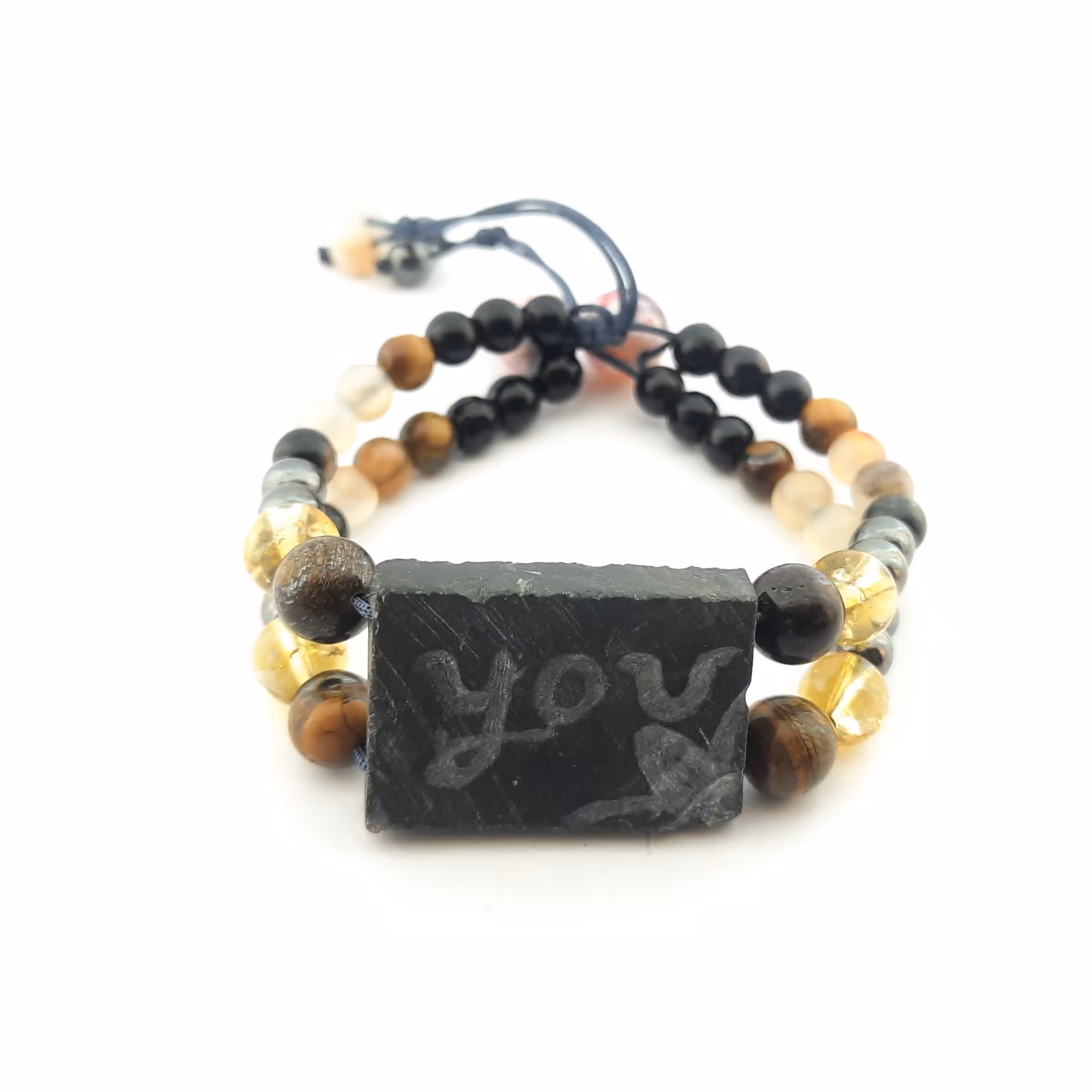 دستبند سنگی فلورین چشم ببر حدید عقیق کد افسانه190 این محصول تحت عنوان دستبند سپر محافظ و سپر انرژی معروف است