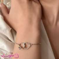 دستبند کراواتی دخترانه YSX طرح قلب سیلور
