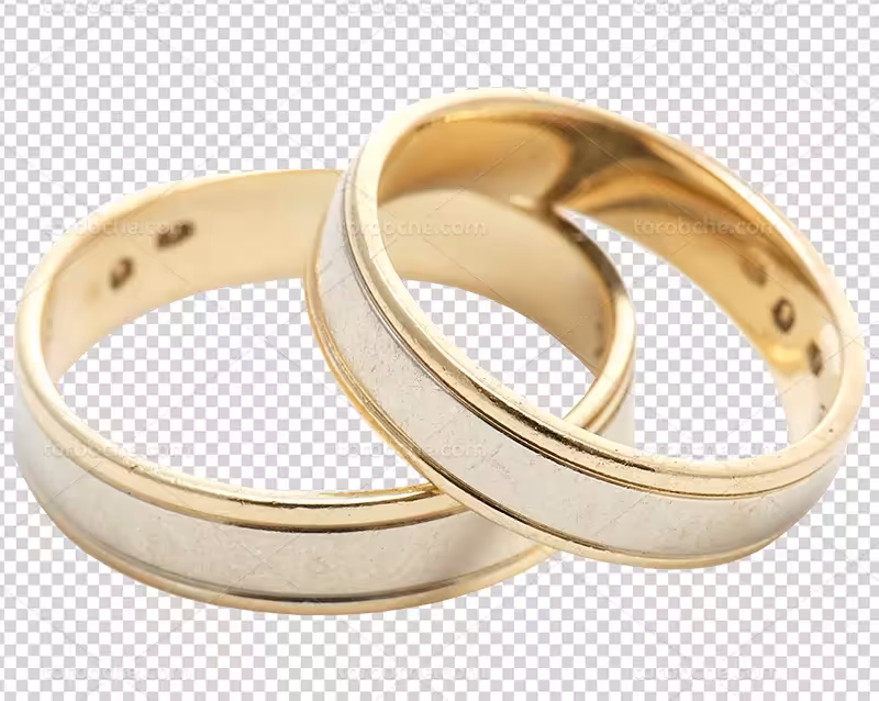 عکس PNG انگشتر ست طلایی | گرافیک با طعم تربچه