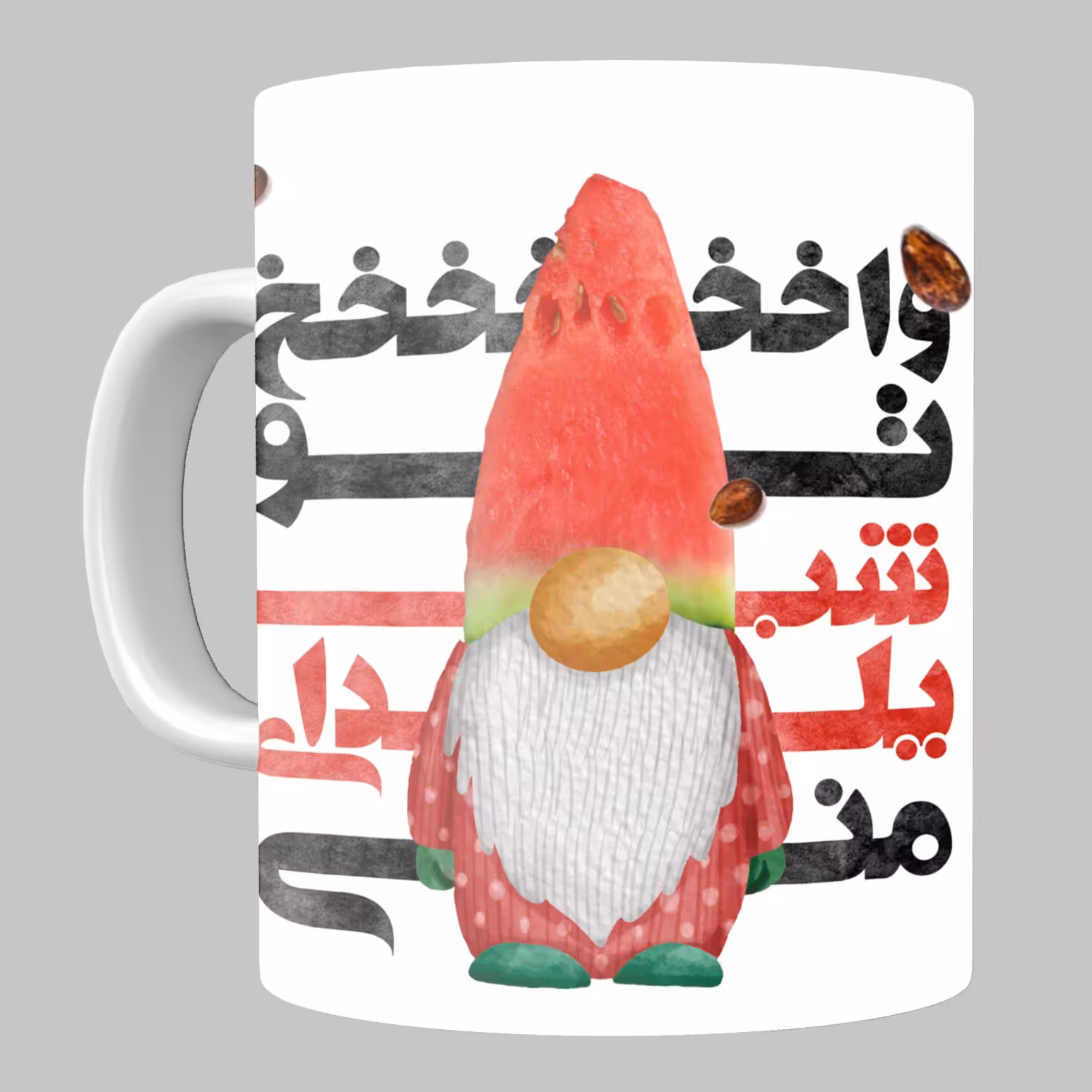 ماگ شب یلدا کد 5 مخصوص هدیه شب یلدا از جنس سرامیک با کیفیت درجه یک و رنگ سفید