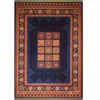 گبه ماشینی افرند زمینه سرمه ای کد 731 (چهار متری)