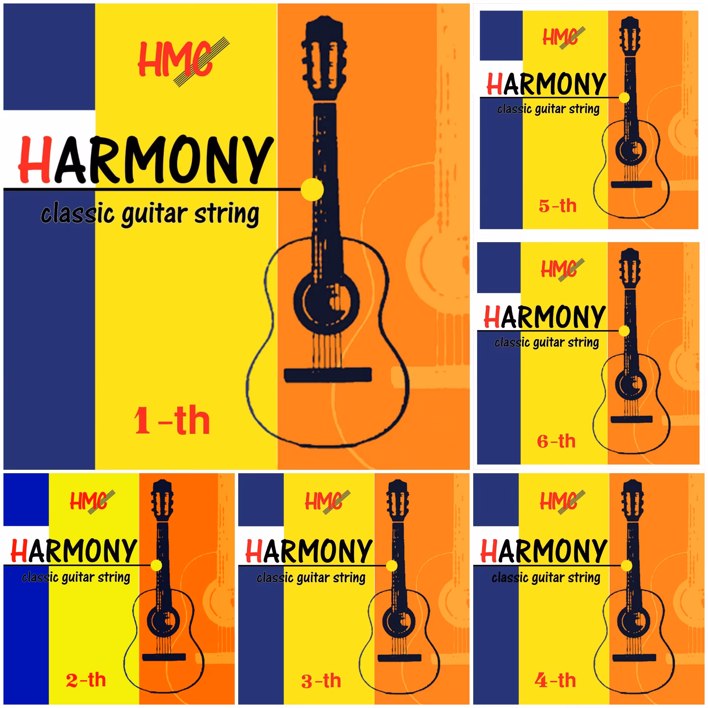 سیم های تک گیتار کلاسیک هر عدد