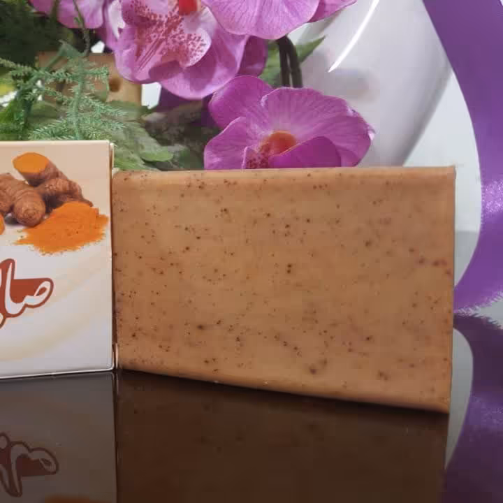 صابون زردچوبه طبیعی و سنتی روشن کنندگی فوق العاده پوست