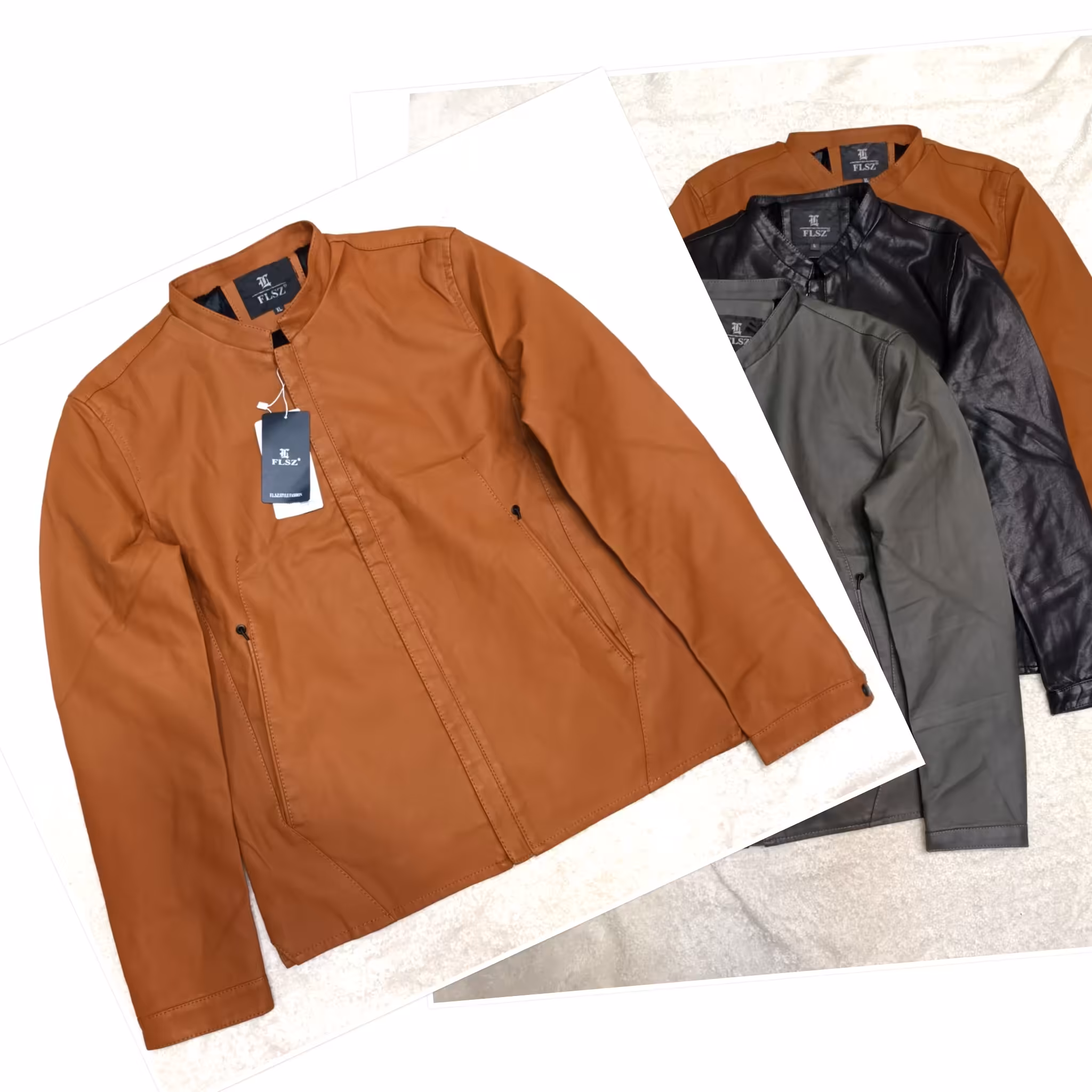 کاپشن چرم اسپرت وارداتی 