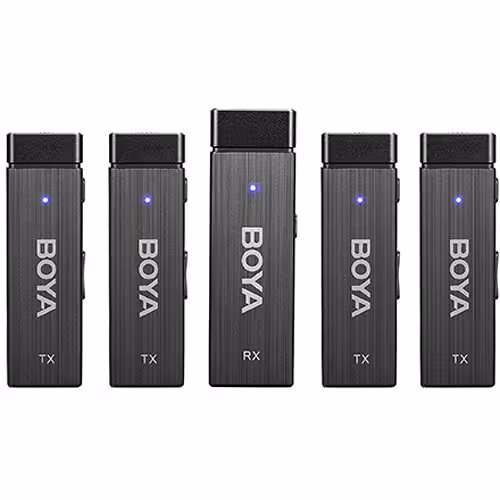 میکروفون بویا مدل BOYA BY-W4 Ultracompact 4-Person Wireless Microphone System for Cameras and Smartphones