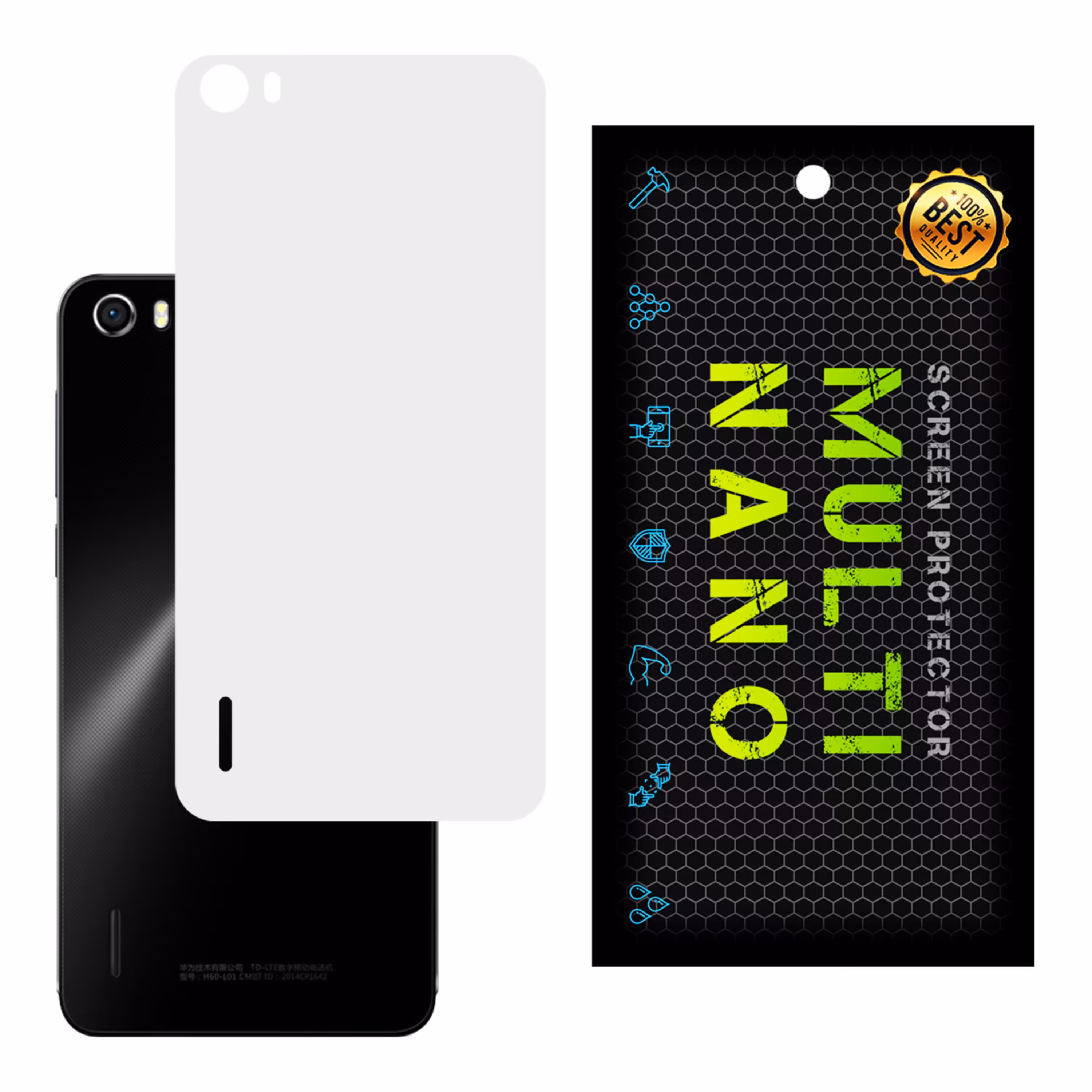 برچسب پوششی MultiNano مدل X-F1M- White برای پشت موبایل هواوی  Honor 6