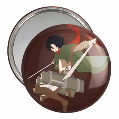 آینه جیبی خندالو مدل میکاسا اکرمن انیمه اتک آن تایتان Attack on Titan کد 18512