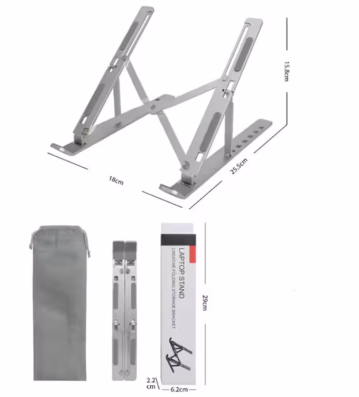 پایه تاشو لپتاپ Stand creative folding storage bracketLaptop Stand creative folding storage bracket