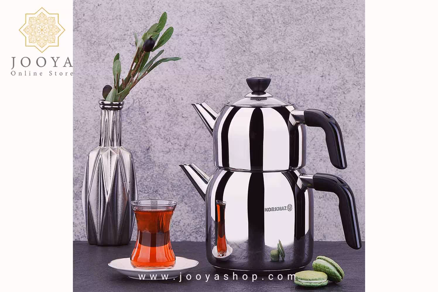 کتری و قوری 2 لیتر کاپا کرکماز