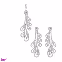 نیم ست نقره زنانه اقلیمه کد NN350