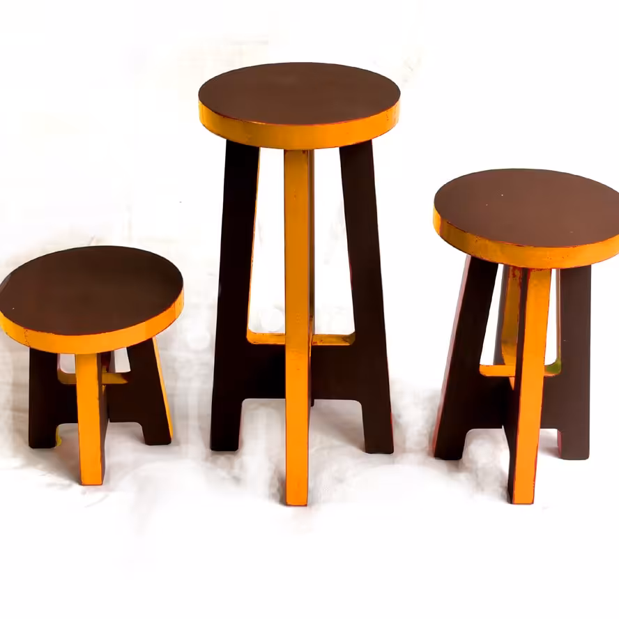 استند گلدان 3عددی مدل mini  دورنگ 