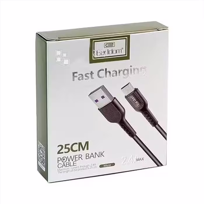 کابل پاوربانک اندروید Earldom مدل EC-085M - امین 24 امانت دار اعتماد شما
