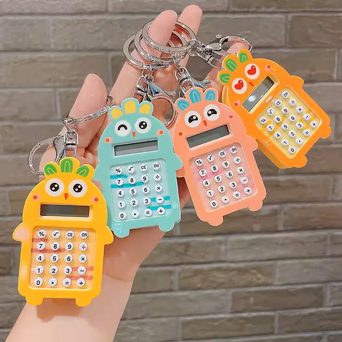 ماشين حساب فانتزی آويز دار طرح مرغ