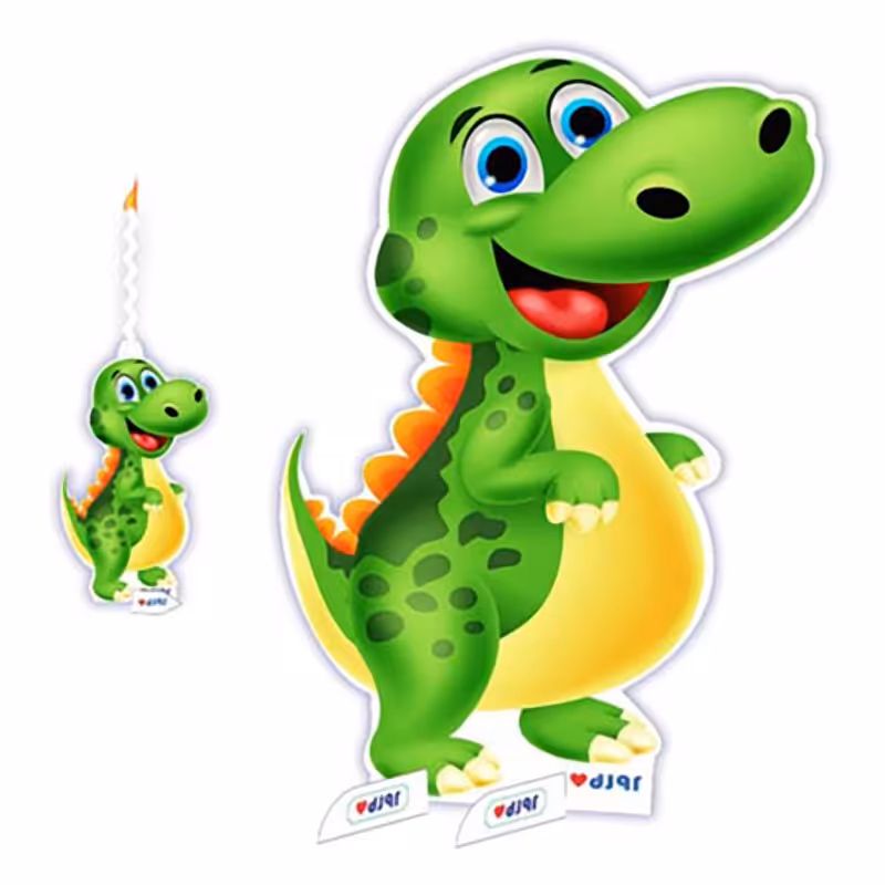  استند رومیزی تولد طرح اژدها دایناسور به همراه شمع