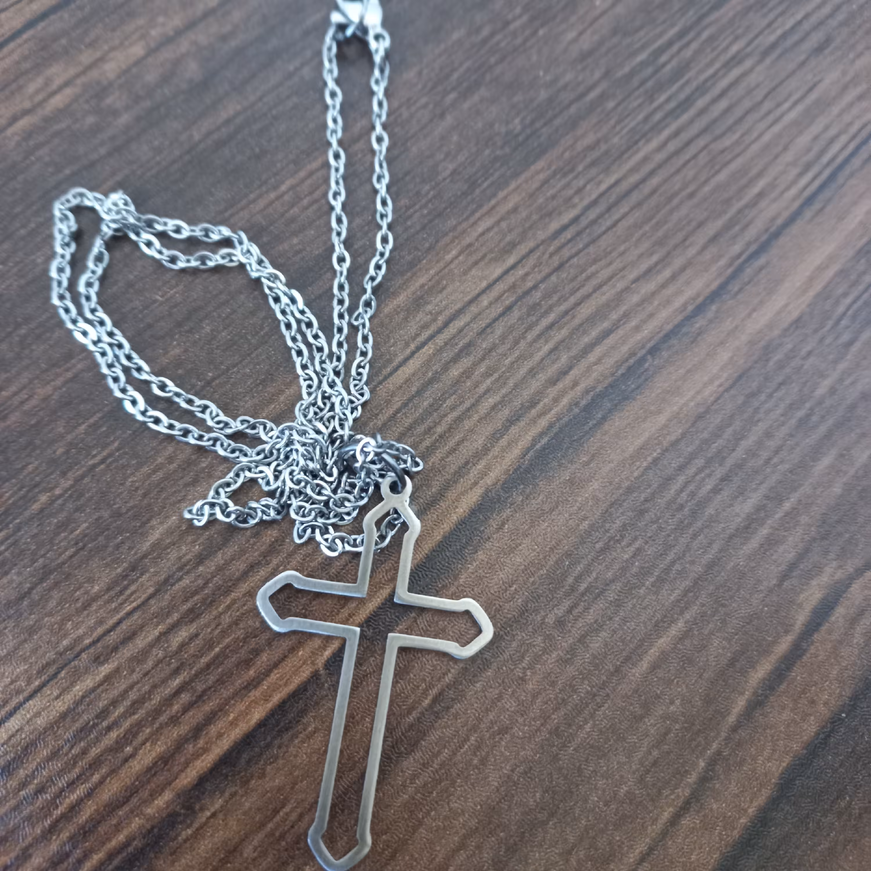 گردنبد صلیب رنگ ثابت ضد حساسیت 