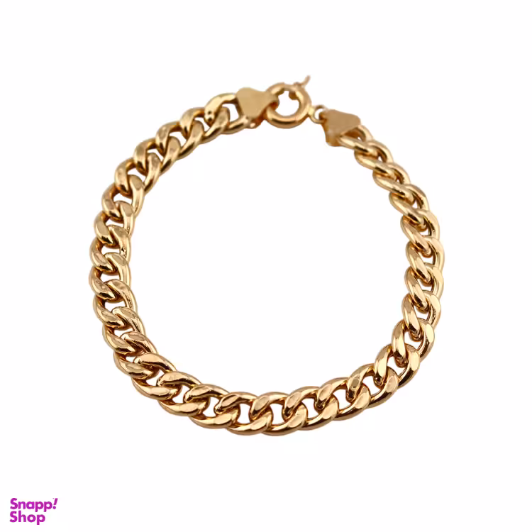 دستبند طلا 18 عیار زنانه پاینده مدل کارتیر پفکی کد 18234