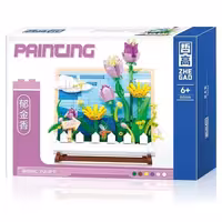 لگو  تابلو نقاشی لاله 542 تکه مدل Painting Bionic Tulips کد DZ1015